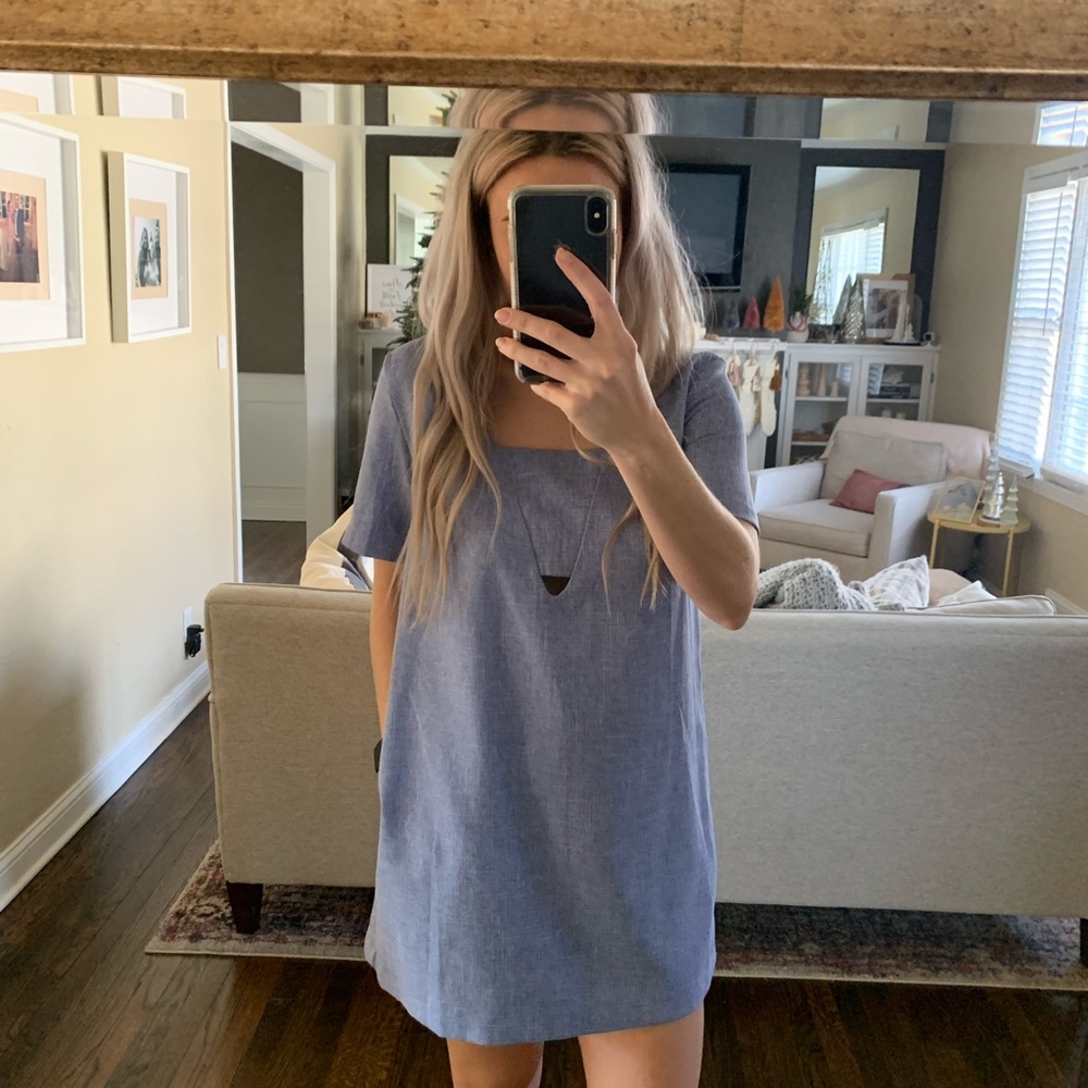 Baby blue dress